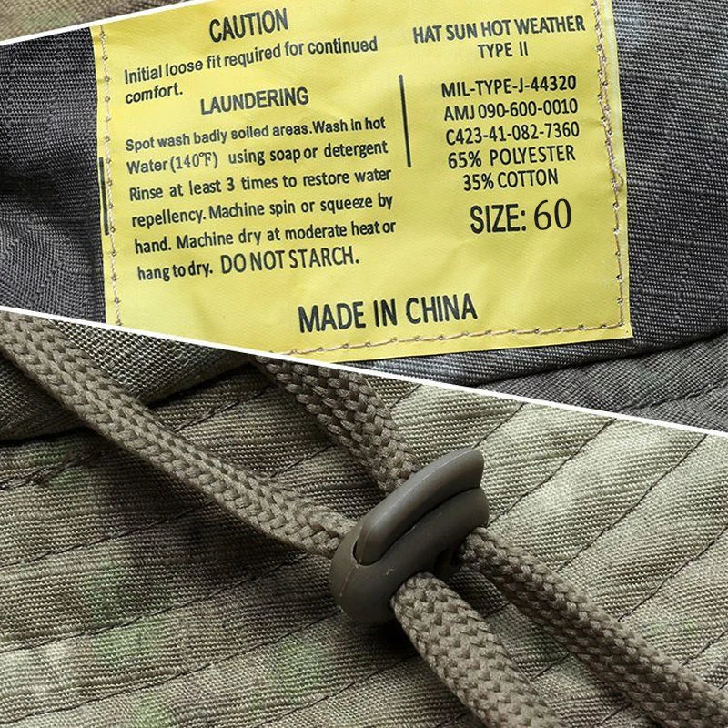 Camouflage Boonie Hat with Balaclava for Outdoor Use by HitMyNeed