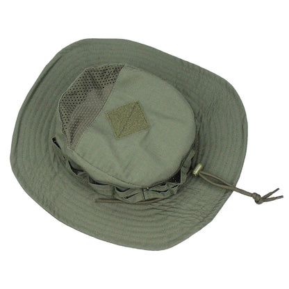 Camouflage Square Pocket Boonie Bucket Hat army-green by HitMyNeed
