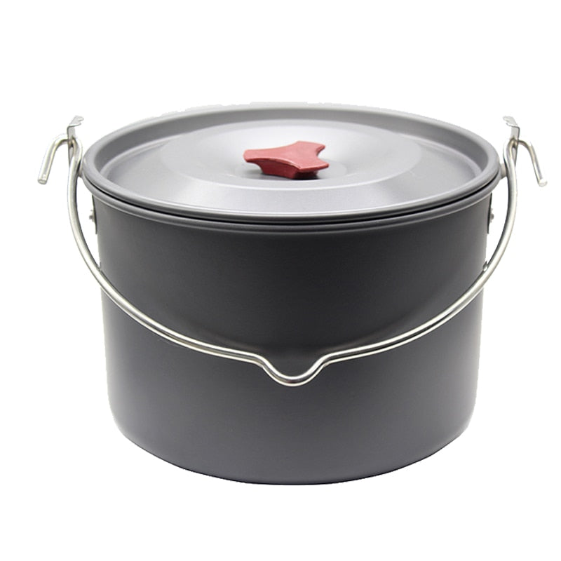Campfire Cooking Pot with Lid and Carry Bag by HitMyNeed