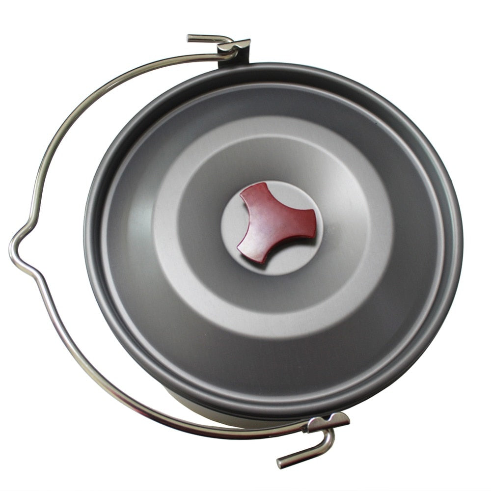 Campfire Cooking Pot with Lid and Carry Bag by HitMyNeed