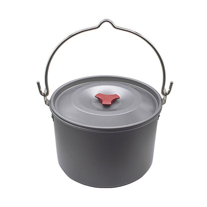 Campfire Cooking Pot with Lid and Carry Bag by HitMyNeed