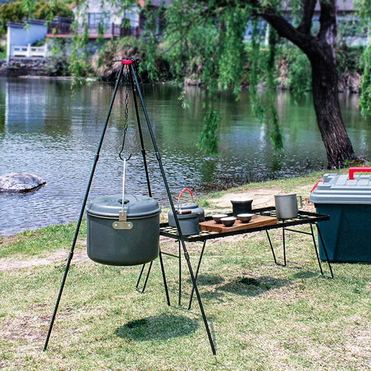 Campfire Cooking Tripod with Chain and Carry Bag by HitMyNeed