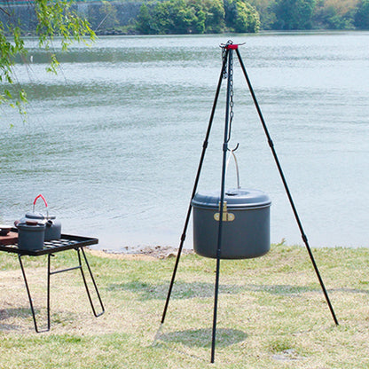 Campfire Cooking Tripod with Chain and Carry Bag by HitMyNeed