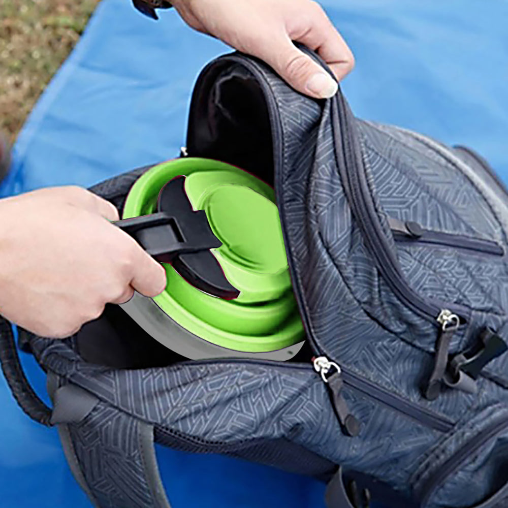 Camping 1200ml Silicone Foldable Kettle by HitMyNeed