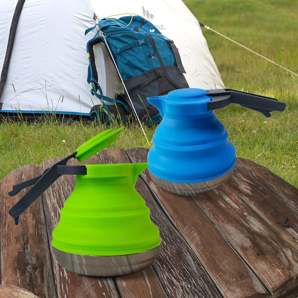Camping 1200ml Silicone Foldable Kettle by HitMyNeed