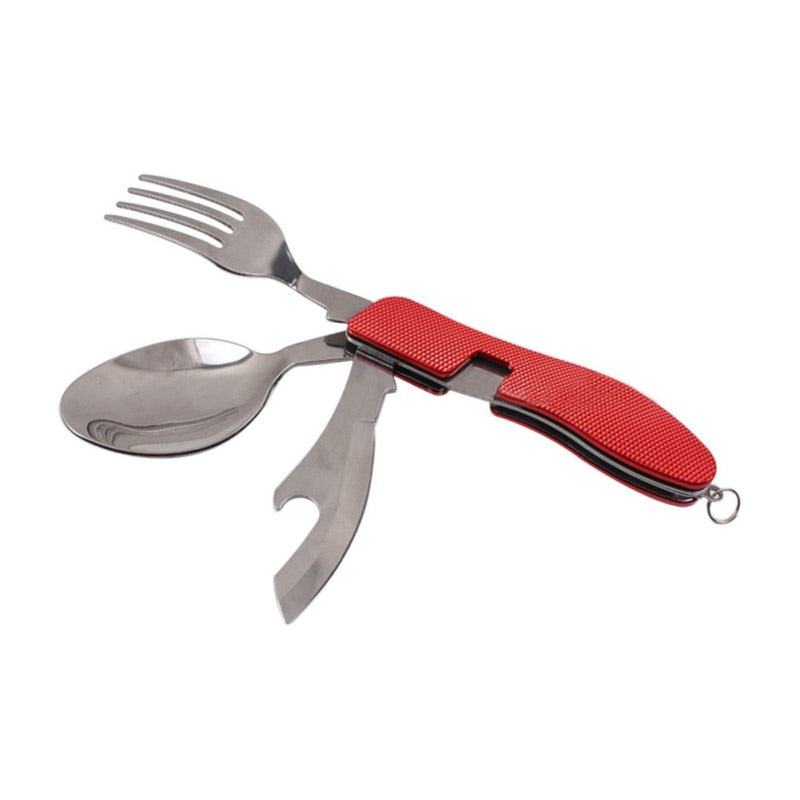 Camping 3-in-1 Folding Cutlery Tool by HitMyNeed