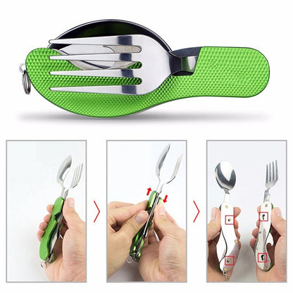 Camping 3-in-1 Folding Cutlery Tool by HitMyNeed