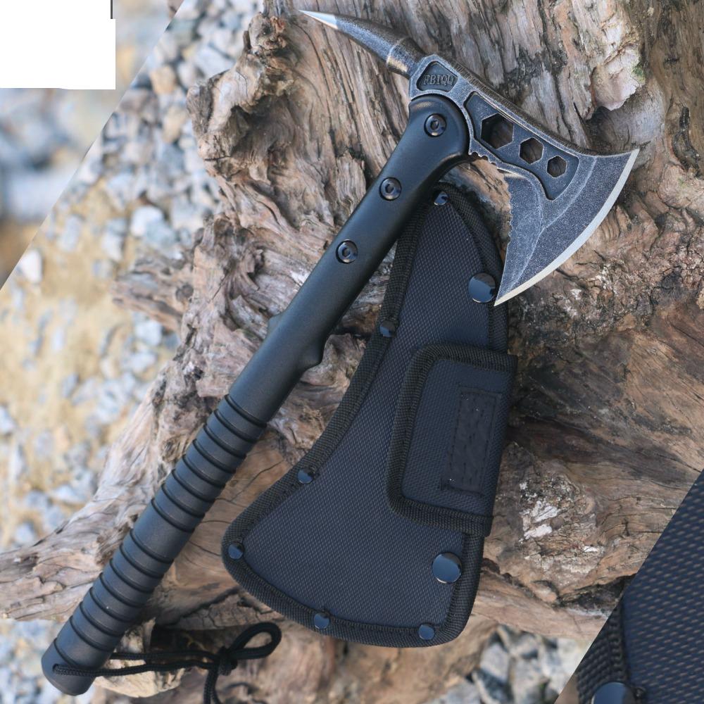 Camping Axe Survival Hand Tool with Sheath by HitMyNeed