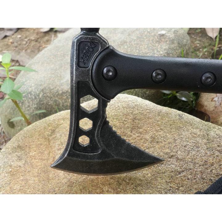 Camping Axe Survival Hand Tool with Sheath by HitMyNeed