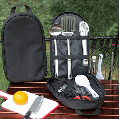 Camping Cooking Utensils Set with Carry Case by HitMyNeed