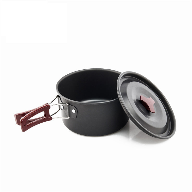 Camping Cookware Set for 1-3 People with Kettle by HitMyNeed