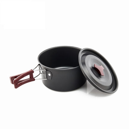 Camping Cookware Set for 1-3 People with Kettle by HitMyNeed