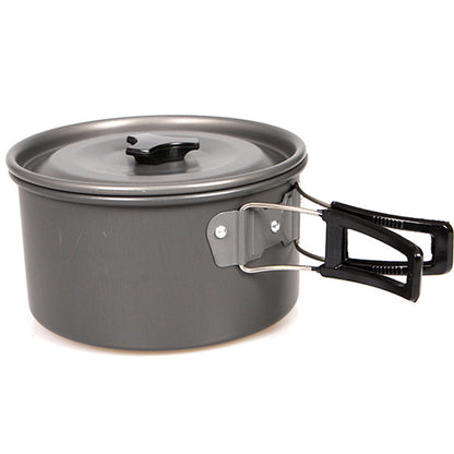 Camping Cookware Set of 3 with Teapot and Carry Bag by HitMyNeed