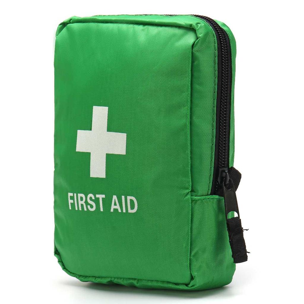 Camping First Aid Kit 121-Piece - Compact Green Bag by HitMyNeed