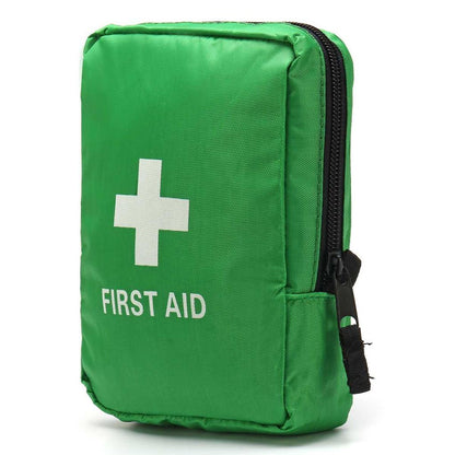 Camping First Aid Kit 121-Piece - Compact Green Bag by HitMyNeed