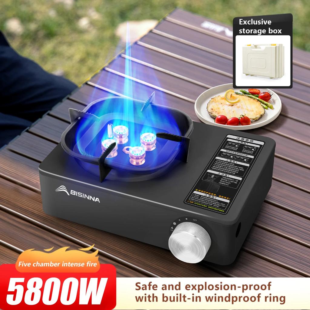 Camping Gas Stove 5800W Portable Cassette Burner by HitMyNeed