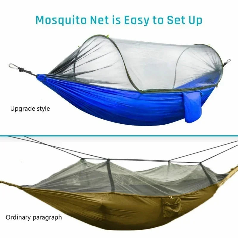 Camping Hammock with Mosquito Net and Tree Straps by HitMyNeed