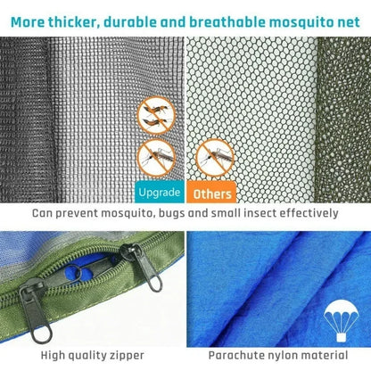 Camping Hammock with Mosquito Net and Tree Straps by HitMyNeed