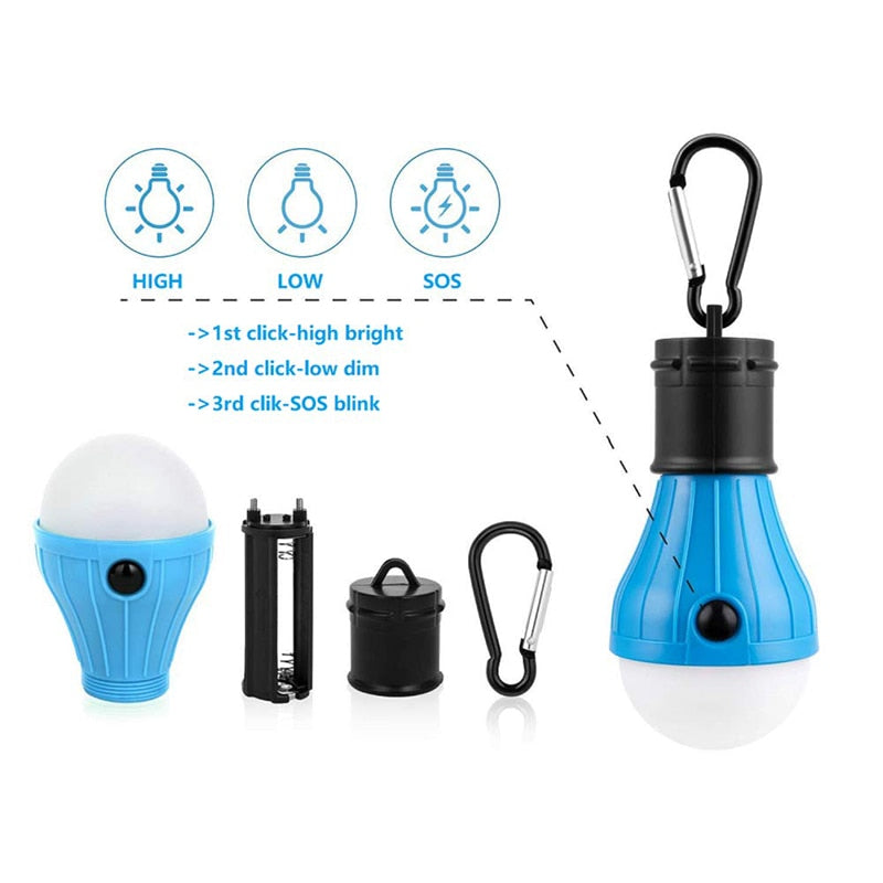 Camping LED Portable Light Bulb with Carabiner by HitMyNeed