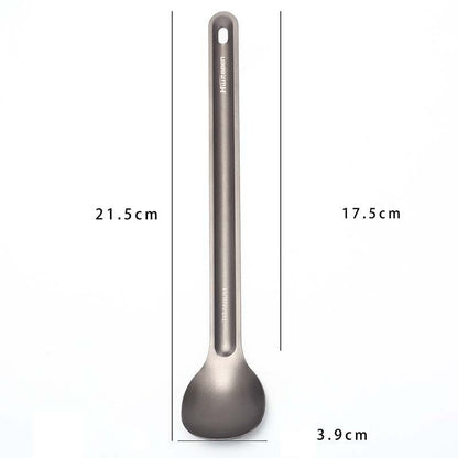 Camping Long Handle Titanium Spoon - 21.5 cm by HitMyNeed