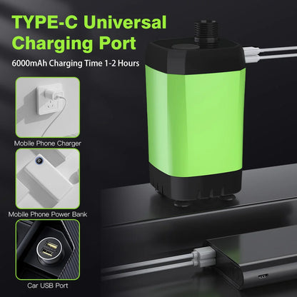 Camping Shower Pump with Digital Display 6000mAh by HitMyNeed