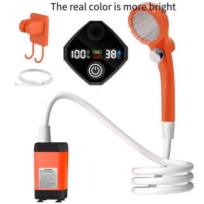 Camping Shower Pump with Digital Display 6000mAh by HitMyNeed