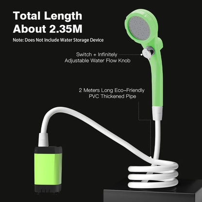 Camping Shower Pump with Digital Display 6000mAh by HitMyNeed