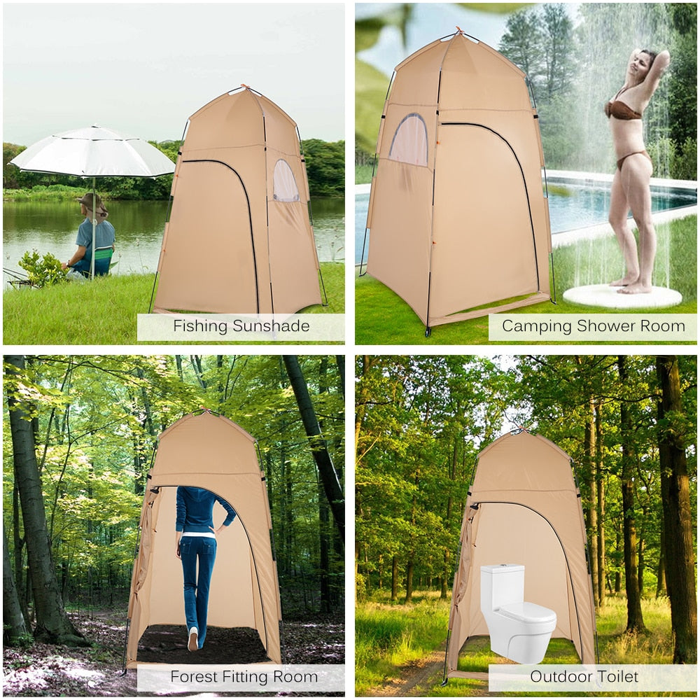 Camping Shower Tent & Portable Toilet Privacy Shelter by HitMyNeed