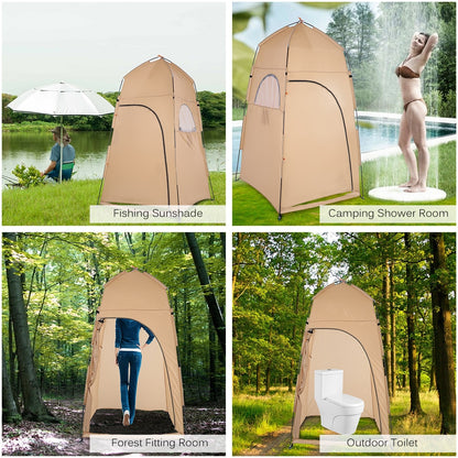 Camping Shower Tent & Portable Toilet Privacy Shelter by HitMyNeed