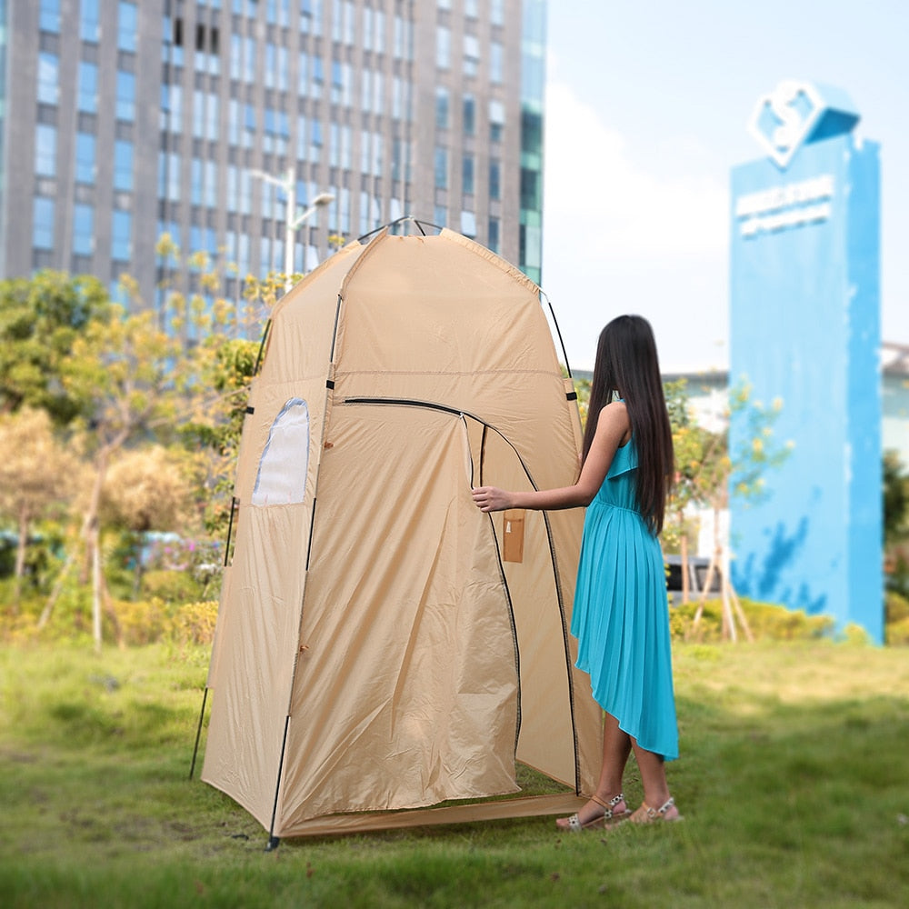 Camping Shower Tent & Portable Toilet Privacy Shelter by HitMyNeed