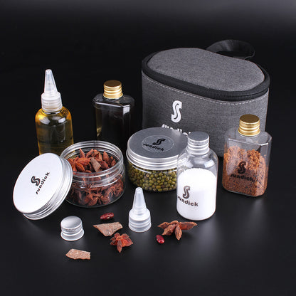 Camping Spice Containers Set with Storage Bag by HitMyNeed