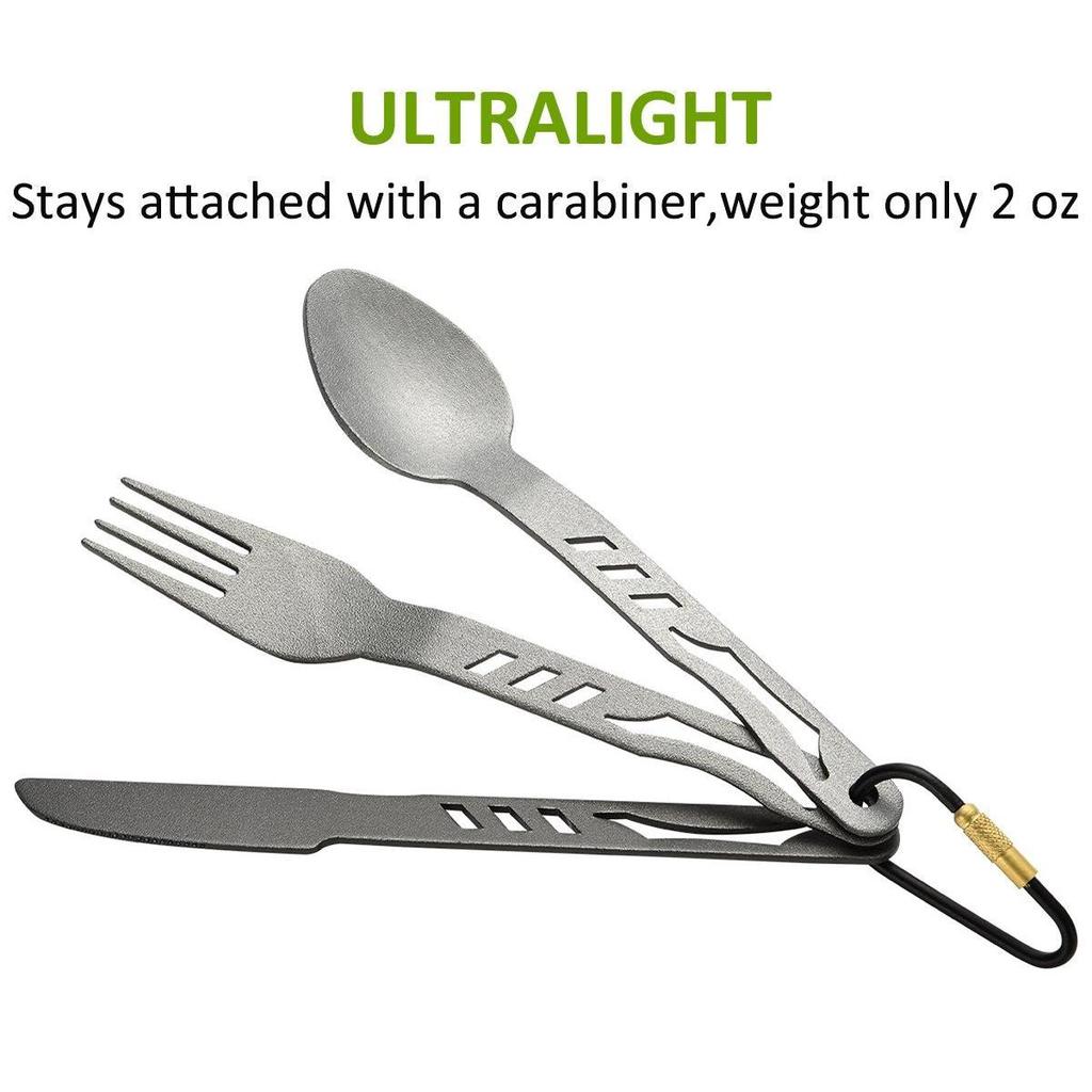 Camping Utensils Set 4-in-1 Detachable Cutlery by HitMyNeed