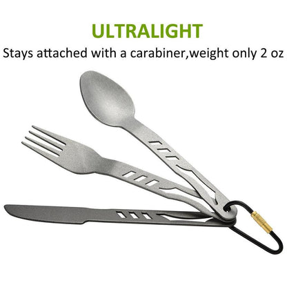 Camping Utensils Set 4-in-1 Detachable Cutlery by HitMyNeed