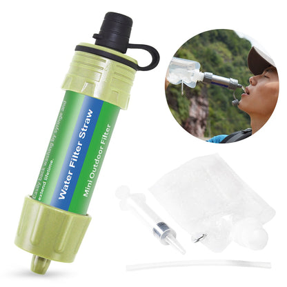 Camping Water Purifier Pocket Straw Filter green by HitMyNeed