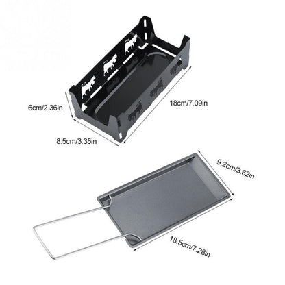 Candle Raclette Cheese Melter Pan Set by HitMyNeed