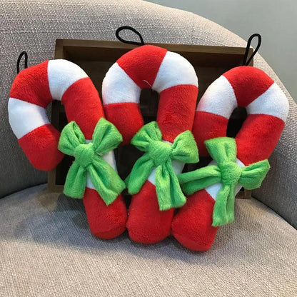 Candy Cane Dog Toy - Festive Chew & Fetch Toy by HitMyNeed
