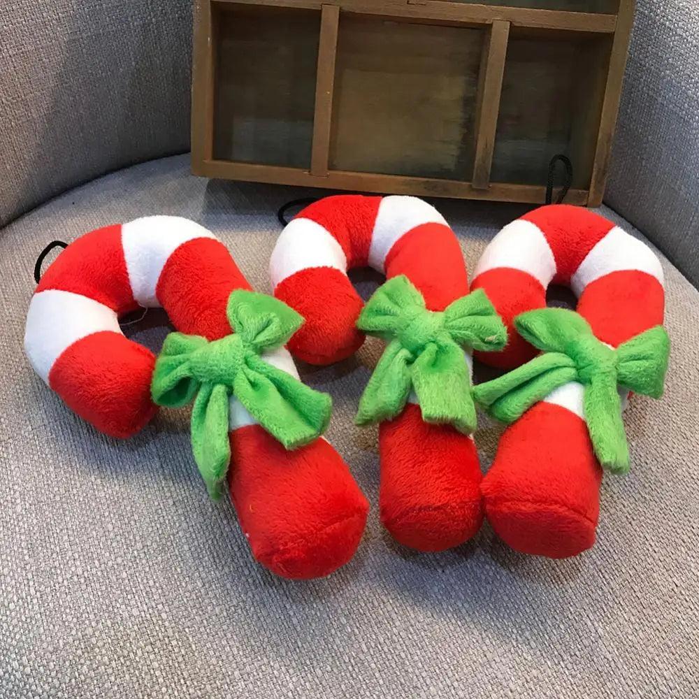 Candy Cane Dog Toy - Festive Chew & Fetch Toy by HitMyNeed