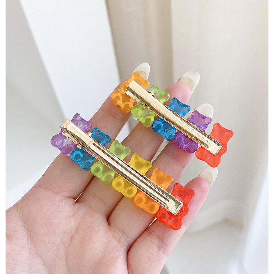 Candy Colored Gummy Bear Hair Clip Barrette by HitMyNeed
