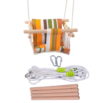 Canvas Baby Swing Chair with Cushioned Seat by HitMyNeed