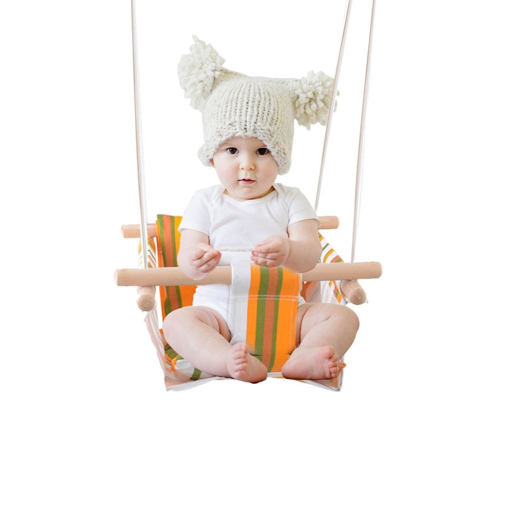 Canvas Baby Swing Chair with Cushioned Seat by HitMyNeed