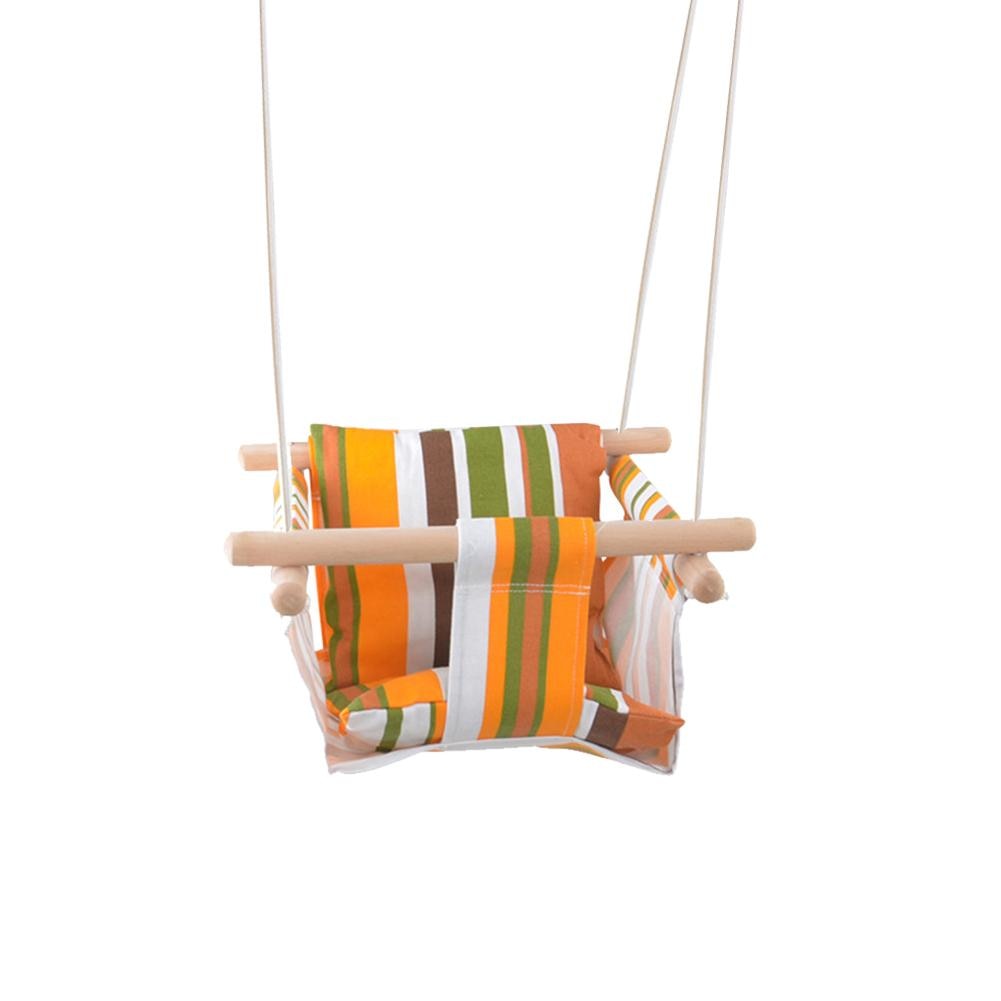 Canvas Baby Swing Chair with Cushioned Seat by HitMyNeed