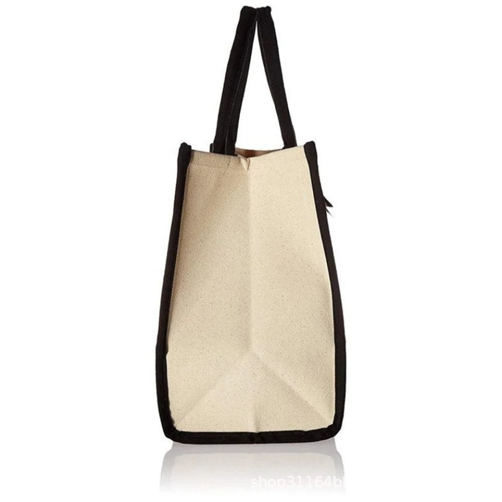 Canvas Bride Tote Bag with Bow Detail by HitMyNeed