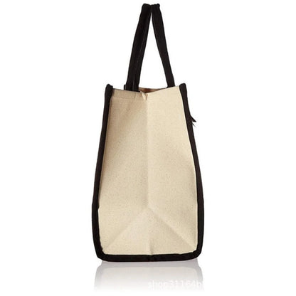 Canvas Bride Tote Bag with Bow Detail by HitMyNeed