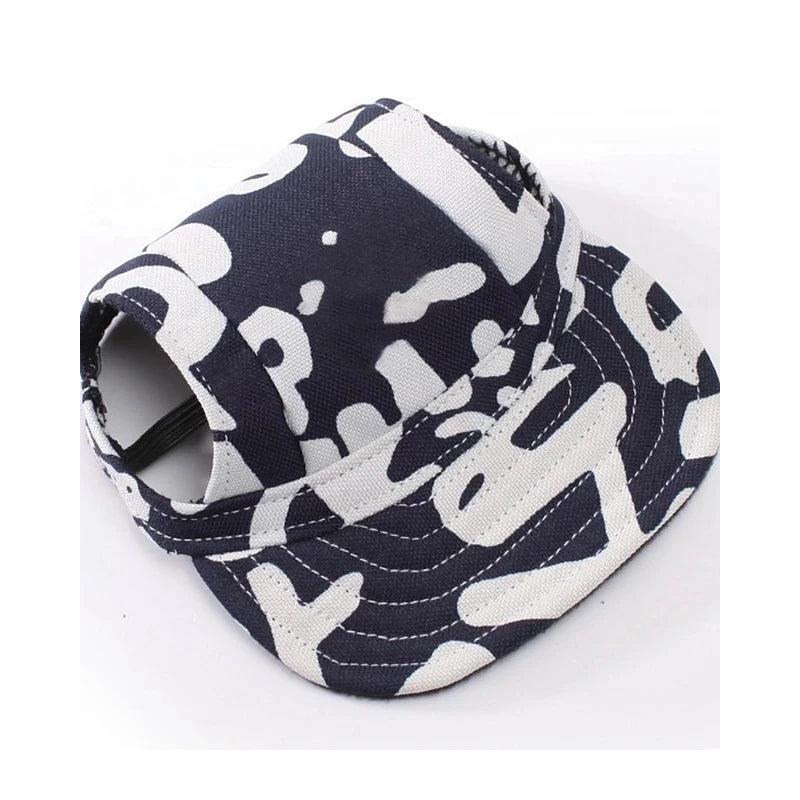 Canvas Dog Sun Hat with Ear Holes and Chin Strap by HitMyNeed
