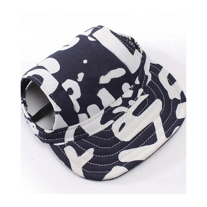 Canvas Dog Sun Hat with Ear Holes and Chin Strap by HitMyNeed