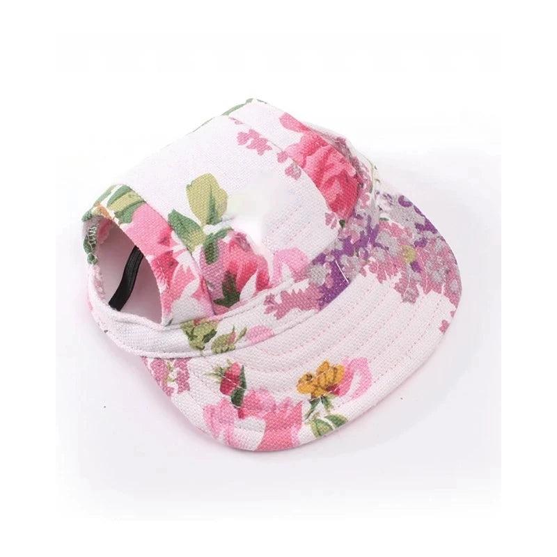 Canvas Dog Sun Hat with Ear Holes and Chin Strap by HitMyNeed