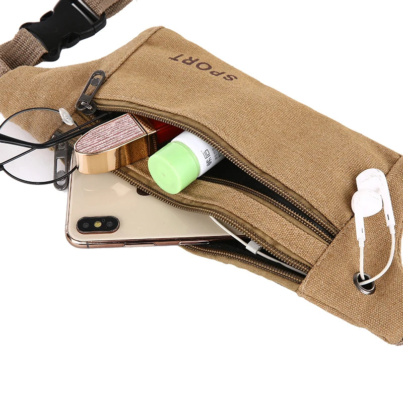 Canvas Fit Ultra-Thin Anti-Theft Running Waistpack by HitMyNeed
