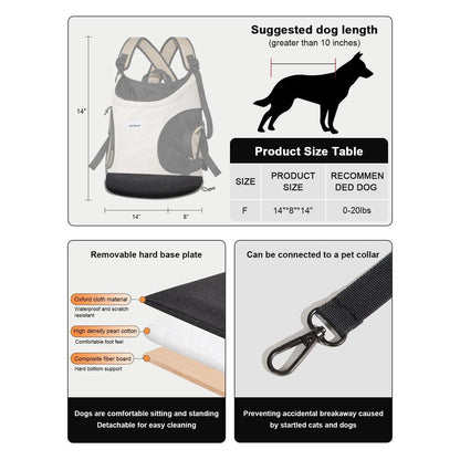 Canvas Front Pet Sling Carrier for Cats & Small Dogs by HitMyNeed
