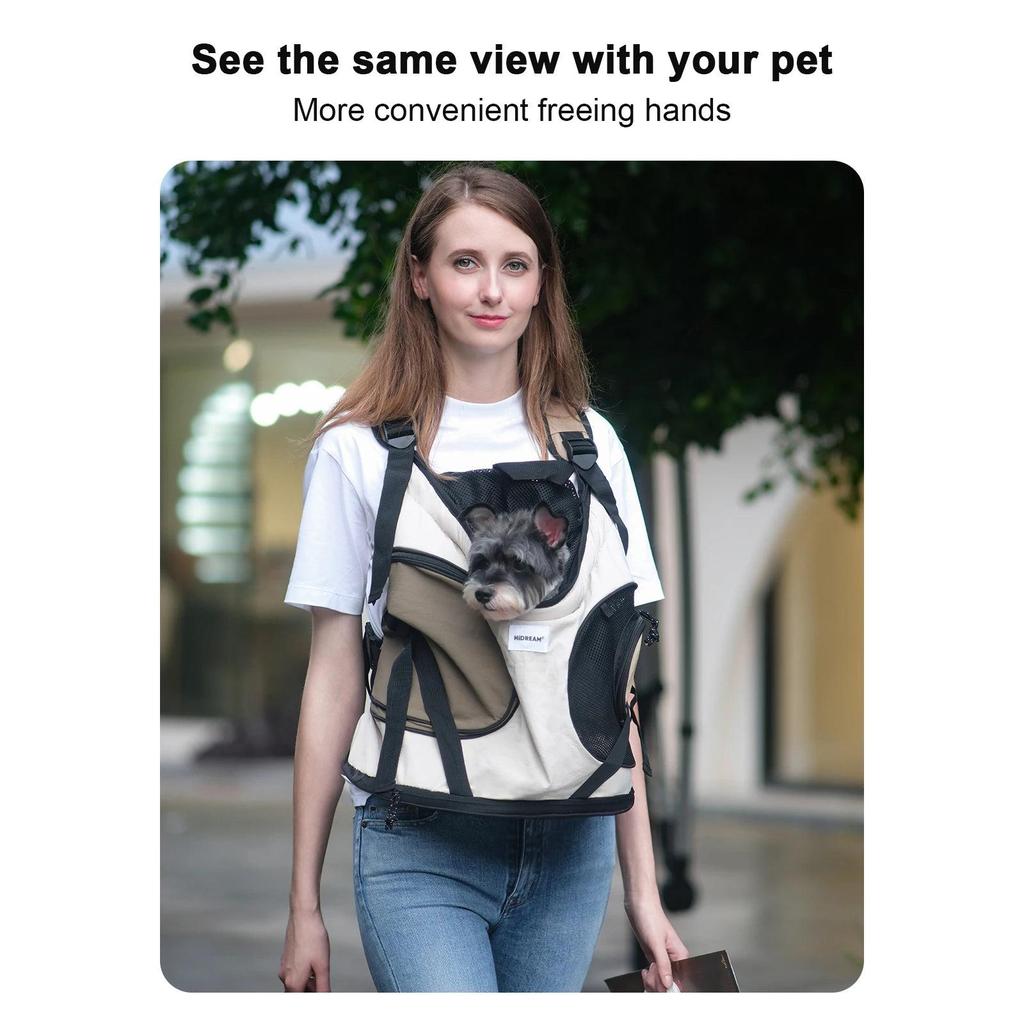 Canvas Front Pet Sling Carrier for Cats & Small Dogs by HitMyNeed