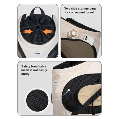 Canvas Front Pet Sling Carrier for Cats & Small Dogs by HitMyNeed